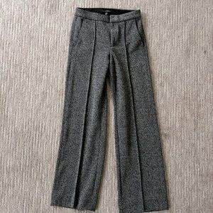 NWOT Banana Republic Petite Black Tweed trousers, 00P